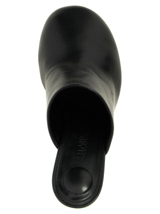 Black Lamb Leather High Heel Pumps