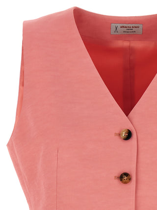 Multicolor Viscose Sleeveless Jacket