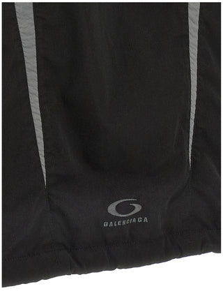 Black Polyester Shell Jacket