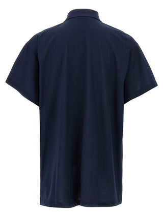 Blue Cotton Polo Shirt