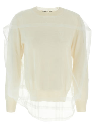 White Wool Cardigan