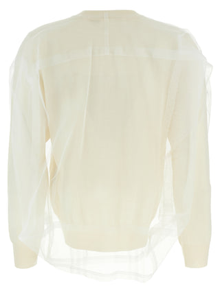 White Wool Cardigan