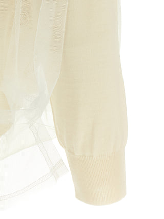 White Wool Cardigan