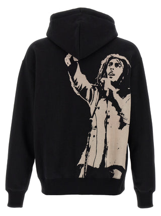 Sudadera de algodón negro
