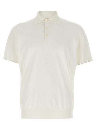 White Cotton Polo Shirt