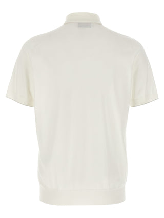 White Cotton Polo Shirt