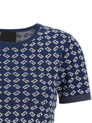 Blue Viscose T-Shirt