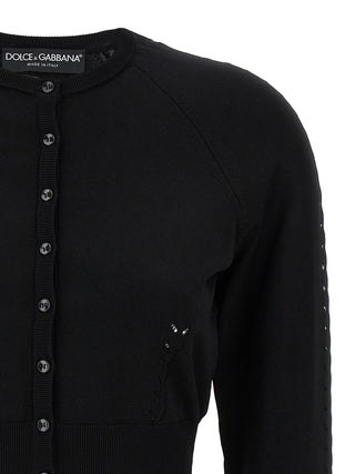 Black Viscose Cardigan