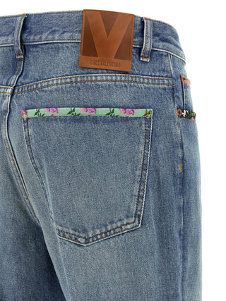 Blue Cotton Jeans Denim