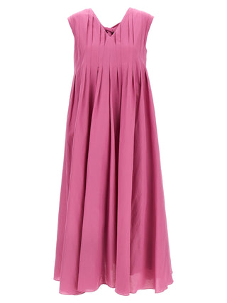 Multicolor Ramie Long Dress