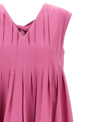 Multicolor Ramie Long Dress