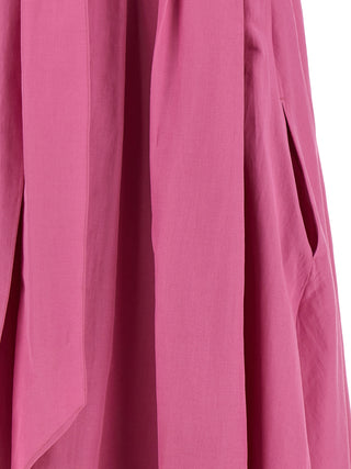 Multicolor Ramie Long Dress