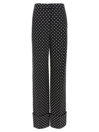 Bicolor Viscose Casual Pants
