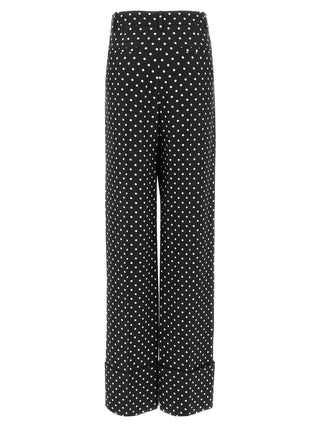 Bicolor Viscose Casual Pants