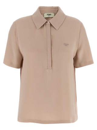 Multicolor Silk Polo Shirt