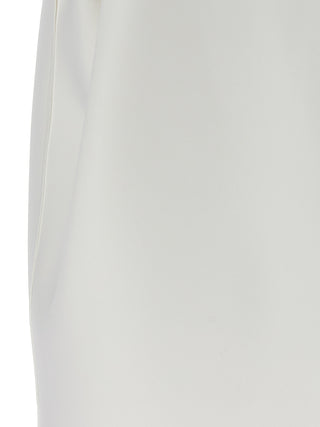 White Polyester Short Dress