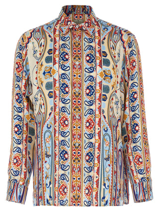 Blusa multicolor de viscosa