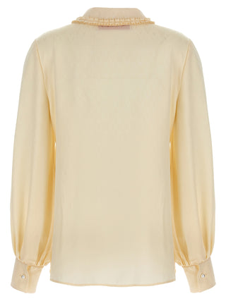 Beige Silk Blouse