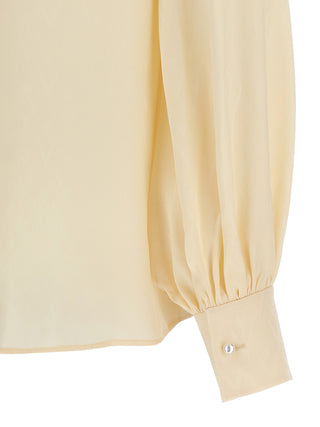 Beige Silk Blouse