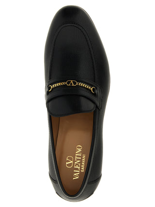 Mocasines sin cordones de piel de cabra negra