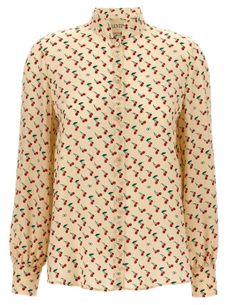 Beige Silk Blouse