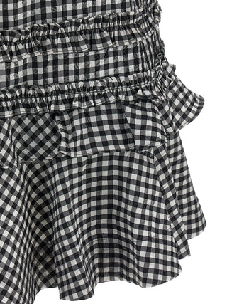Bicolor Polyester Short Dress
