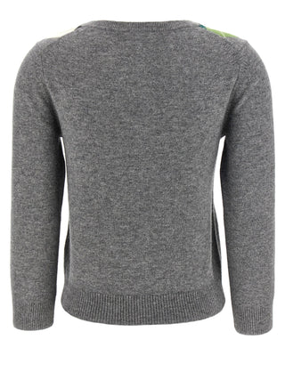 Gray Merino Wool Cardigan