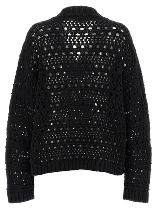Black Cotton Cardigan