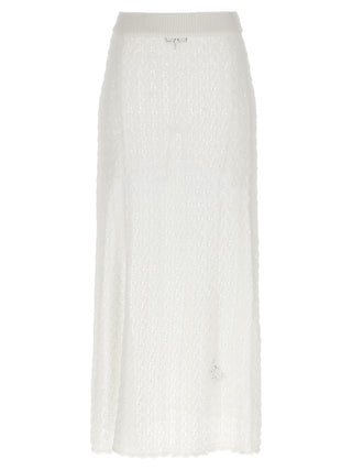 Minifalda de poliamida blanca