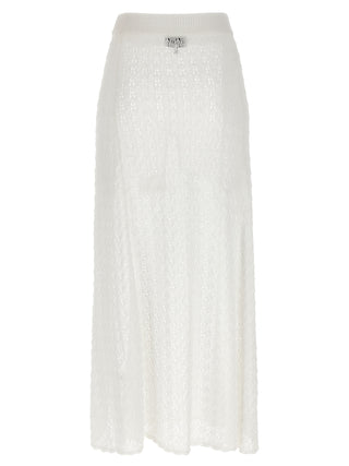 Minifalda de poliamida blanca
