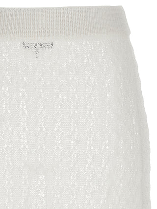 Minifalda de poliamida blanca