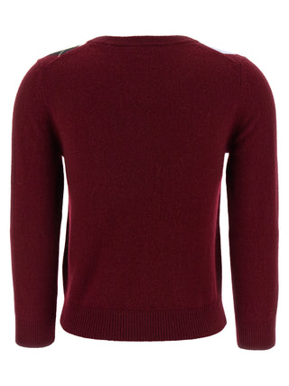 Bordeaux Merino Wool Cardigan