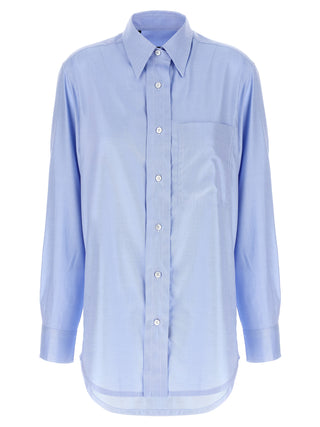 Blusa de algodón azul