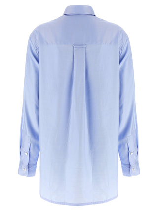 Blusa de algodón azul