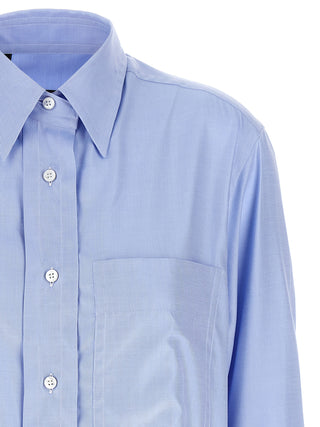 Blusa de algodón azul