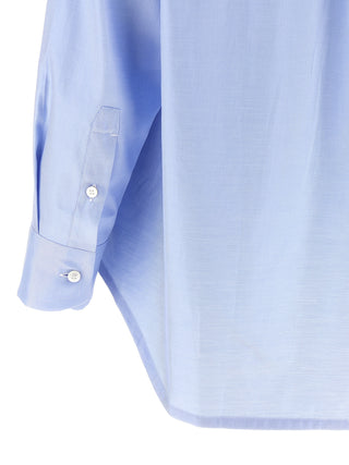 Blusa de algodón azul