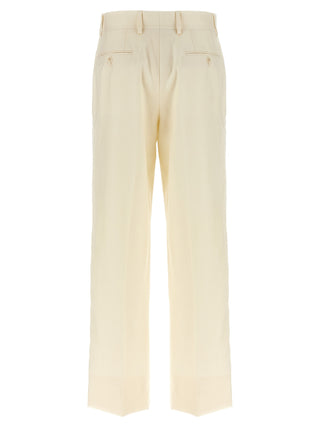 White Wool Dress Pants