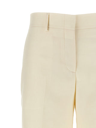 White Wool Dress Pants