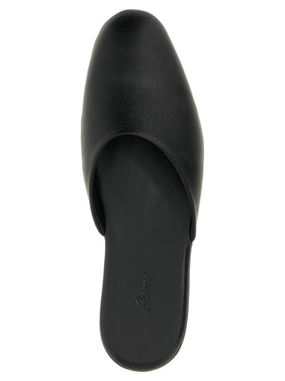 Black Calfskin Mules