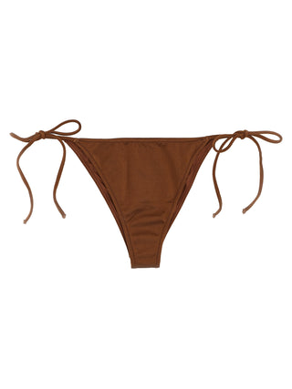 Brown Polyester Bikini