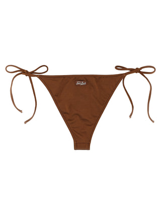 Brown Polyester Bikini