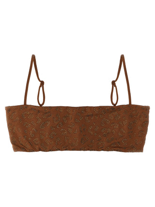 Bikini marrón de poliéster
