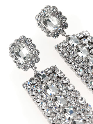 Silver Cotton Earrings