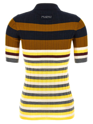 Polo multicolor de lana virgen