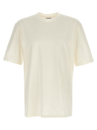 White Cotton Long Sleeve T-Shirt