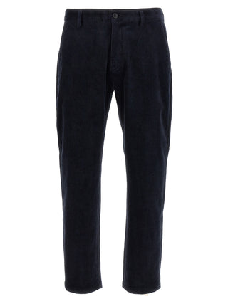 Blue Cotton Chino Pants