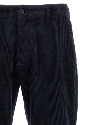Blue Cotton Chino Pants