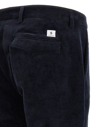 Blue Cotton Chino Pants