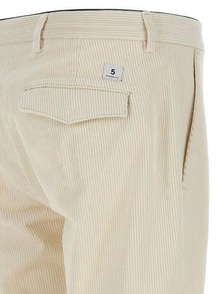 Pantalones chinos blancos de algodón