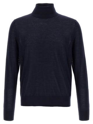 Blue Virgin Wool Cardigan